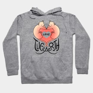 Love the Earth - Cat Heart V.3 Hoodie